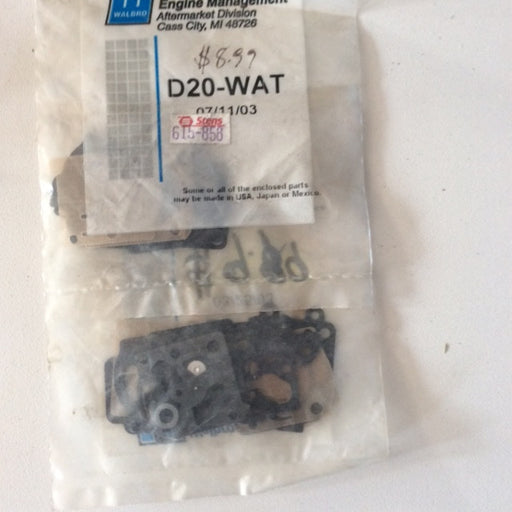 D20-WAT Walbro Carburetor Kit