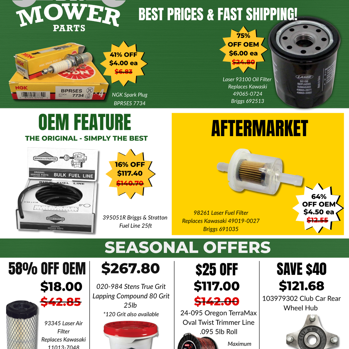goodservicenatureページ Spring 2026 Turfcare Flyer — DR Mower Parts