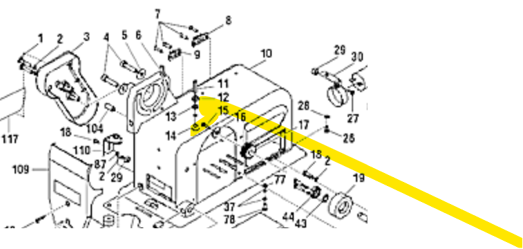 089027003710 Ryobi Screw with Washer BD46077