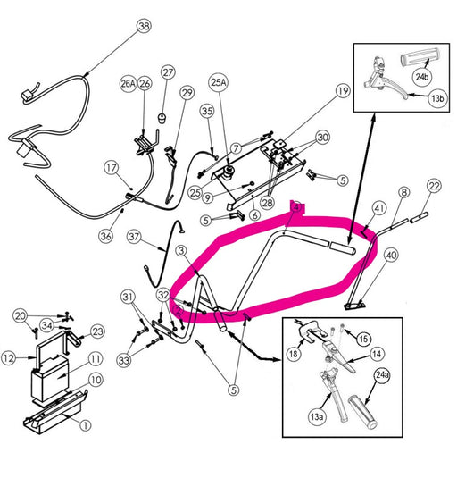 150301 DR Power Handlebar RH  | DRMower.ca