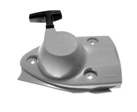 starter with a black handle on a white background