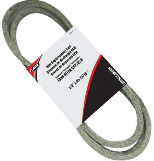 95755 Laser Drive Belt Replaces John Deere GX20241 | DRMower.ca