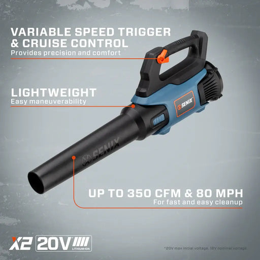 BLAX2-M 20 Volt Max Cordless Blower Kit  | DRMower.ca