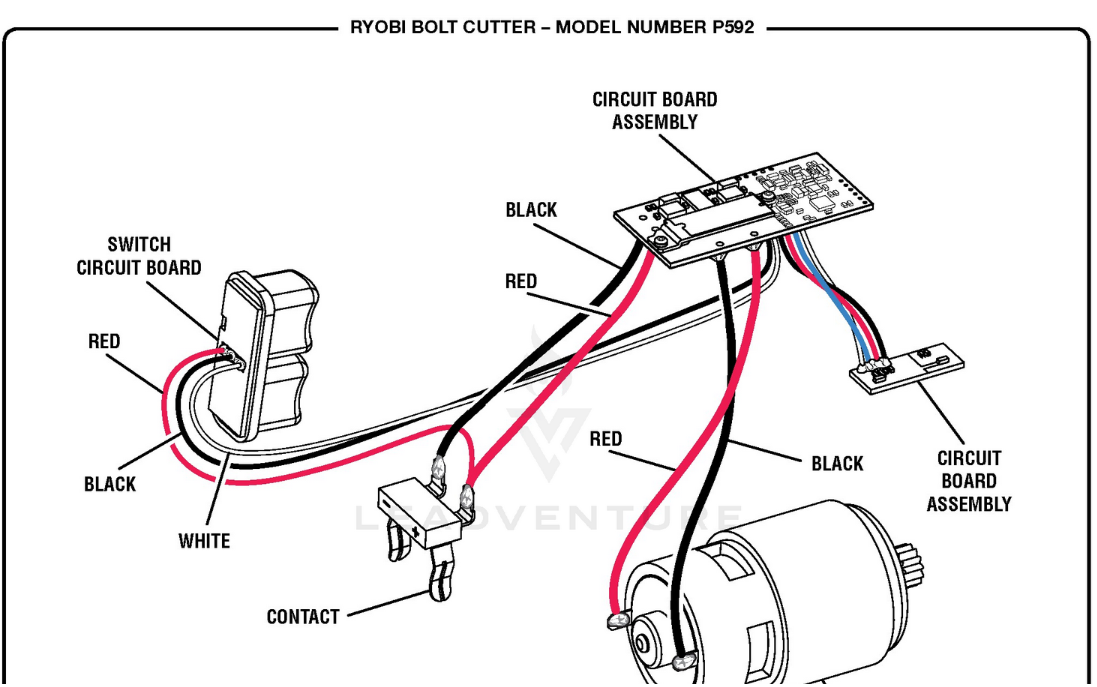 TTI206745001 Ryobi Circuit Board Assembly — DR Mower Parts