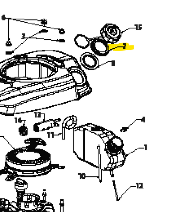 731-08104 MTD Craftsman Fuel Tank Nut