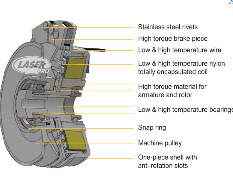 97767 Laser Electric PTO Clutch Replaces Craftsman 174367 109550 schematic