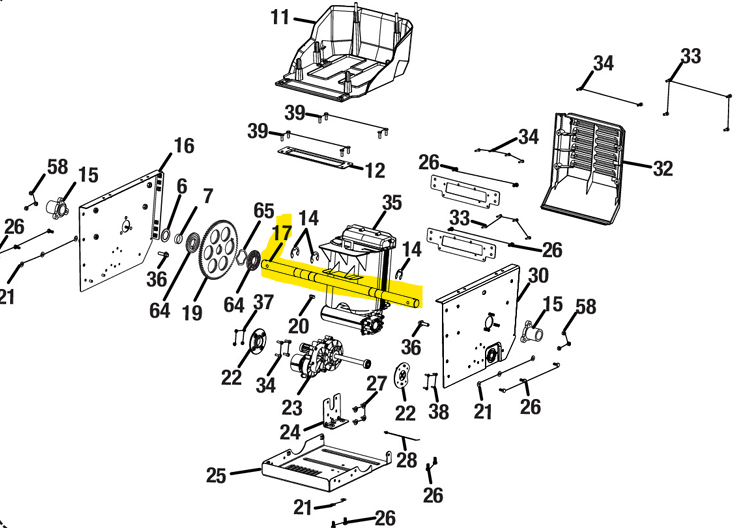 622962002 Ryobi AXLE FOR WHEEL 090612 - Currently on Backorder