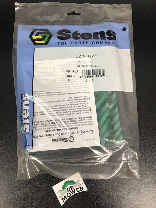 100-879 Stens Pre-Filter Replaces Briggs & Stratton 805267
