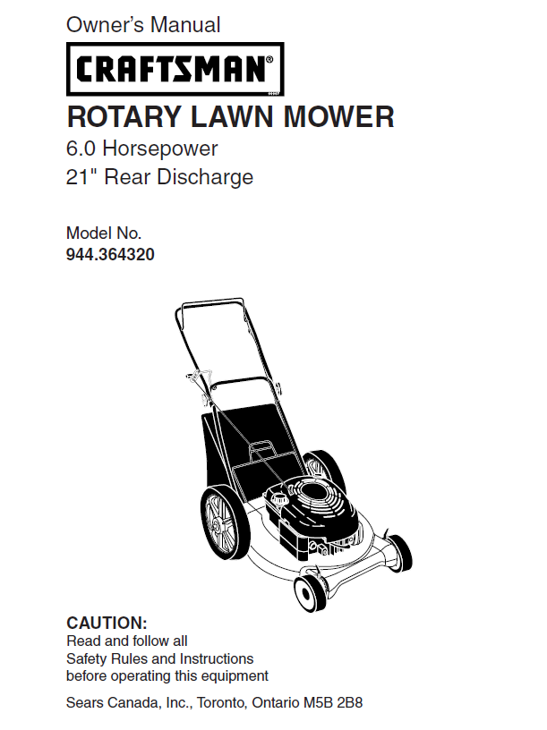 Craftsman rotary lawn mower cheap model 917 parts