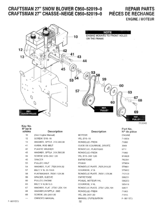 C950-520190-0 PARTSLIST