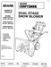 Craftsman Snowblower Owners Manual for Models C950-52418-4 C950-52420-4 C950-52440-4