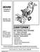 944.524420 Craftsman 27" Snowblower Owners Manual