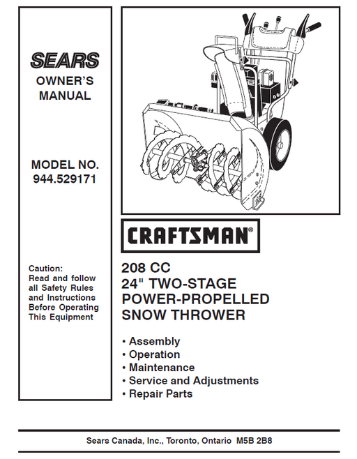 Craftsman snow blower maintenance sales