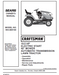 944.600100 Manual for Craftsman 19.5 HP 24" Lawn Tractor