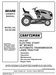 944.601280 Craftsman 46" Lawn Tractor Owners Manual