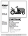 944.602890 Craftsman 42" Lawn Tractor Owners Manual 