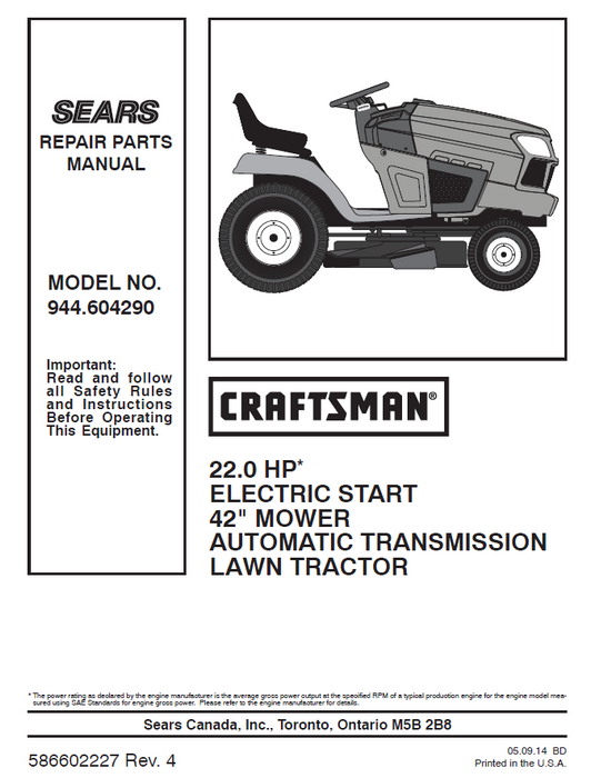 Craftsman true automatic transmission hotsell