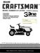 944.605090 Manual for Craftsman 15 HP 42" Lawn Tractor
