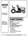 944.605200 Manual for Craftsman 20 HP 42" Lawn Tractor