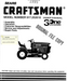 944.605550 Manual for Craftsman 15 HP Lawn Tractor 917.252610