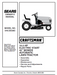 944.605860 Manual for Craftsman 16.5 HP 42" Lawn Tractor