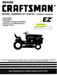 944.606281 Manual for Craftsman 18.0 HP Lawn Tractor 917.256700