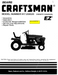 917.259520 Manual for Craftsman 15.5 HP Lawn Tractor 944.607252