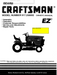917.258692 Manual for Craftsman 18.0 HP Lawn Tractor 944.607382