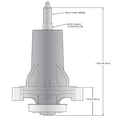 82-029 Oregon Spindle Assembly Replaces Craftsman 587820301