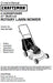 944.361452 Manual for Craftsman 21" Multi-Cut Lawn Mower