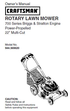 944.369620 Manual for Craftsman 22