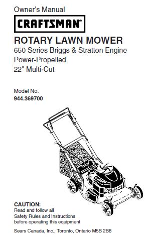 Craftsman 33 wide cut mower parts discount