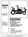 944.600031 Manual for Craftsman 13.5 HP 38" Lawn Tractor