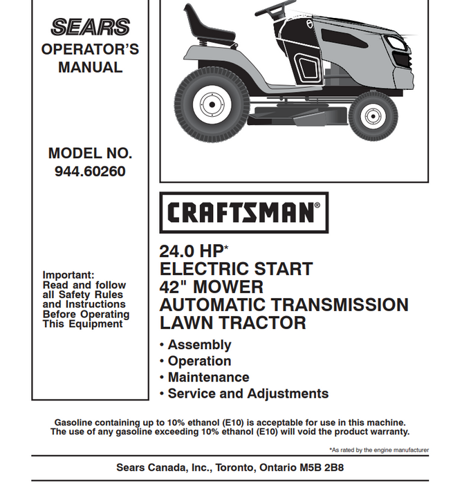 Craftsman electric lawn mower parts 2025