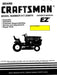 944.606391 Manual for Craftsman Lawn Tractor 46" with Kohler MV18S Engine