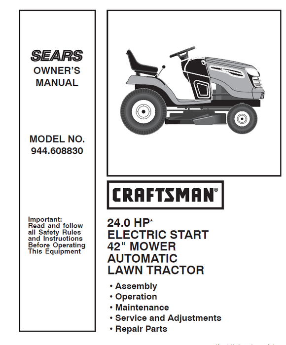 Craftsman riding mower service sale