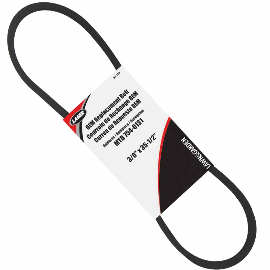 95187 Laser Snowblower Auger Drive Belt Replaces MTD 754-0131 954 95187 Laser Snowblower Auger Drive Belt Replaces MTD 754-0131 954