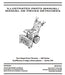C459-52415 Parts List for Craftsman Two-Stage Snow Thrower