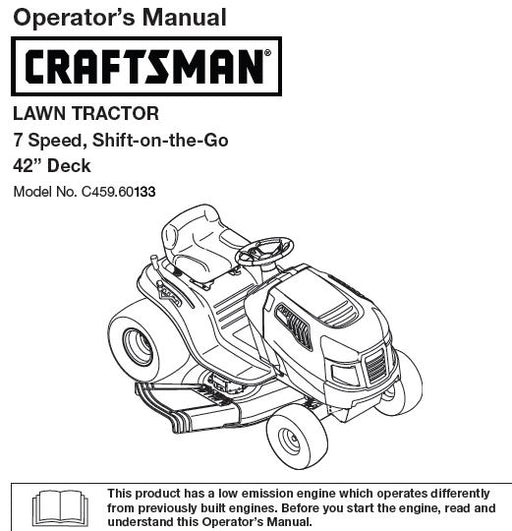 C459 60133 Manual for Craftsman 2011 42