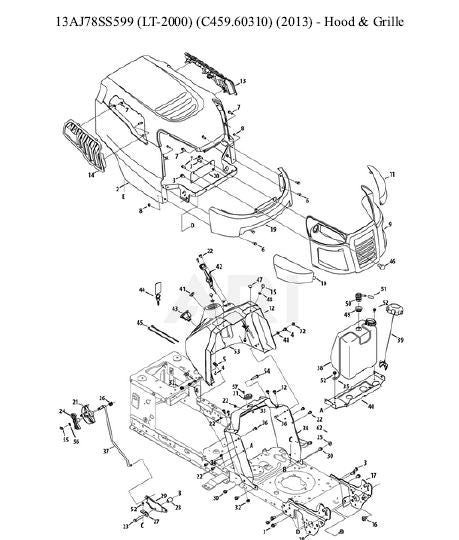 Craftsman lt2000 pulley diagram sale