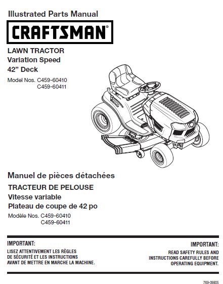 Parts Manual Sears Riding Mower Parts Craftsman Riding Mower