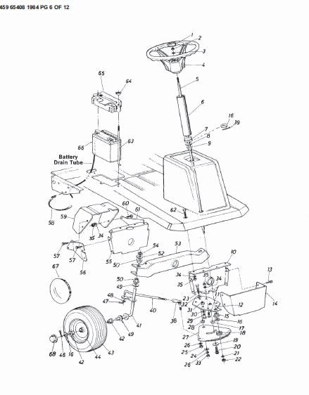 C459-65408 Parts List for 1984 Craftsman Tractor