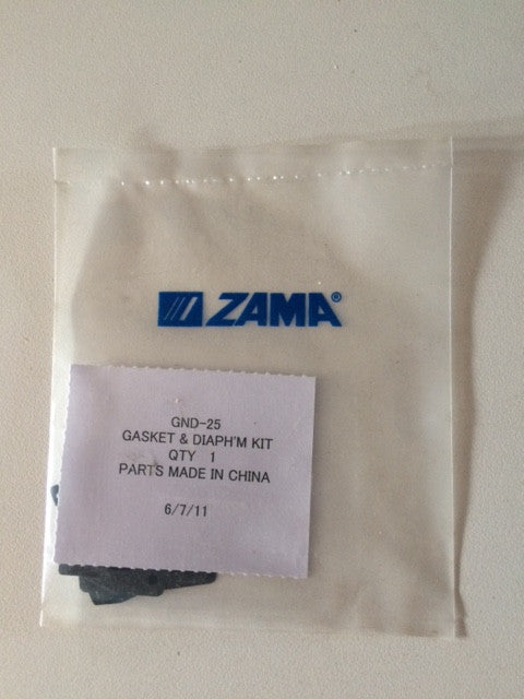 GND-25 Zama GASKET & DIAPHRAGM KIT - Limited Availability