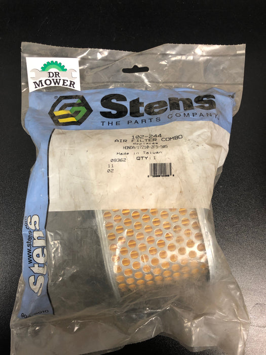 Stens 102-244 AIR FILTER Replaces Honda 17210-ZE8-003, 17210-ZE8-013, 17210-ZF5-010, 17210-ZF5-505, 17218-ZF5-505 DR Mower photo