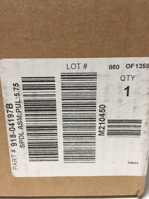 MTD Spindle Assembly 918-04197B Box Label
