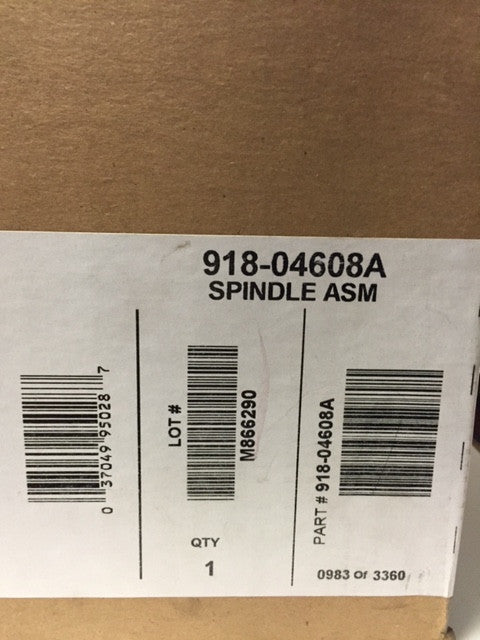 MTD Spindle Assembly 918-04608A Box Label