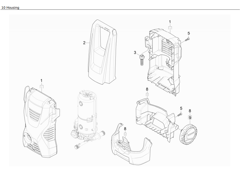 K2+ Parts List for Karcher 1.602-224.0