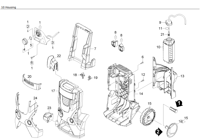 K5 Parts List for Karcher 1.603-372.0