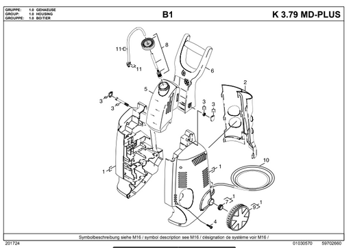 Karcher K 3.79 MD Parts List 1.423-922.0 