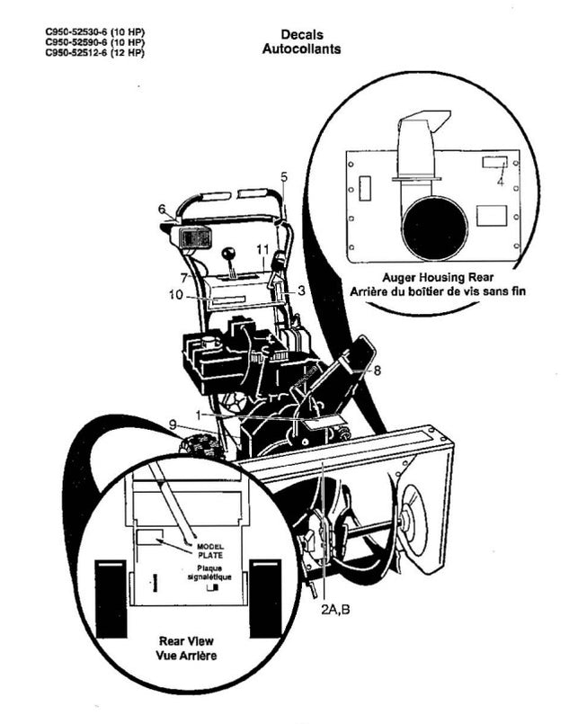 C950-52512-6 C950-52530-6 C950-052S90-6 Manual for Craftsman Snow ...